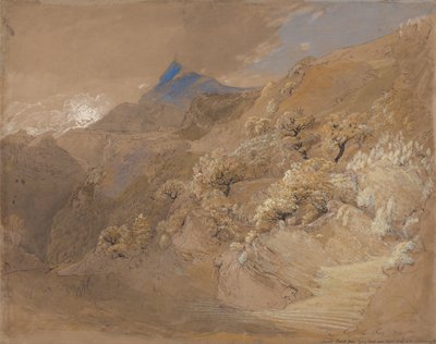 Mount Siabod von Tyn-y-Coed bei Capel Curig von Samuel Palmer